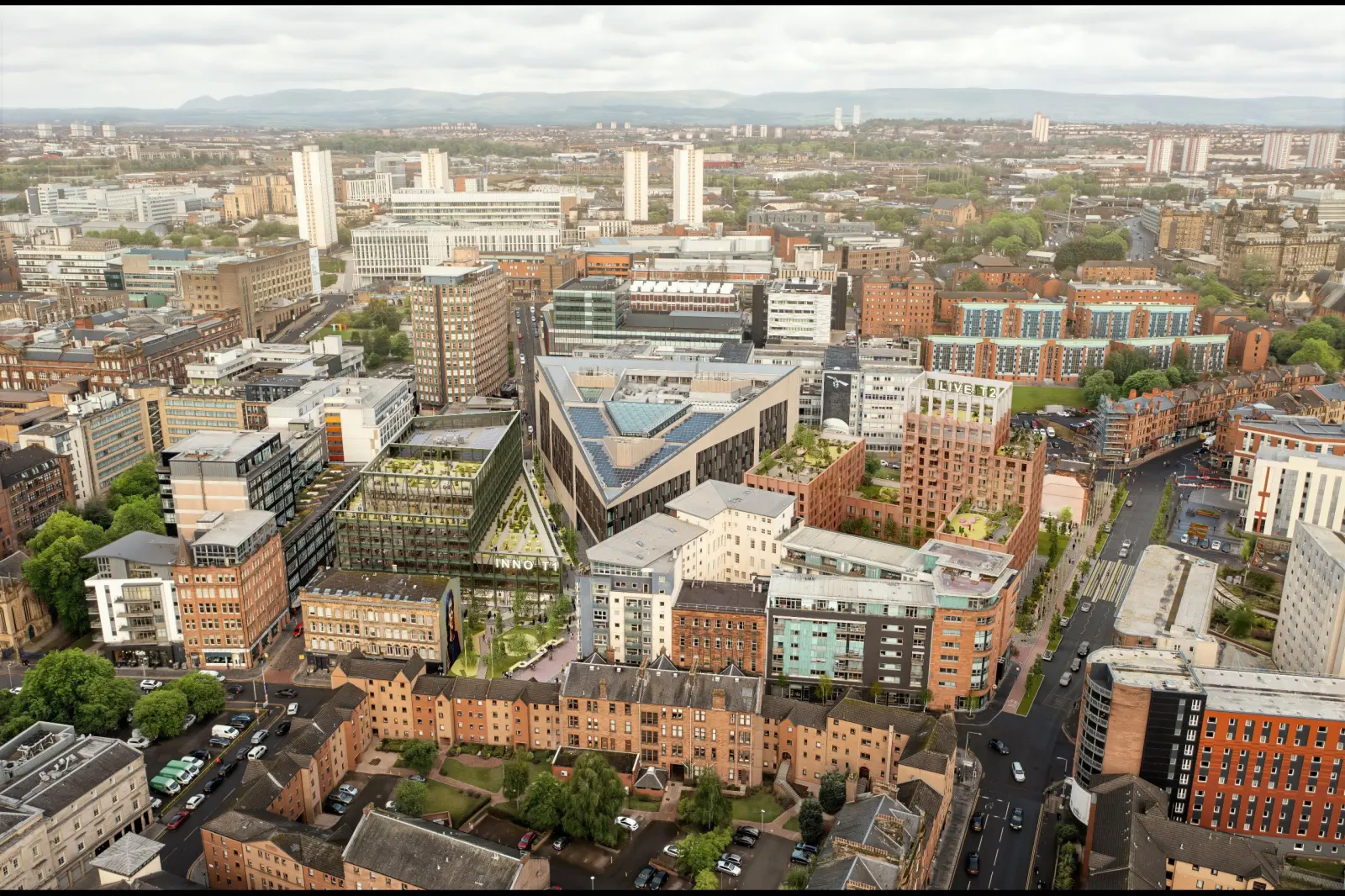 Aerial Commercial View