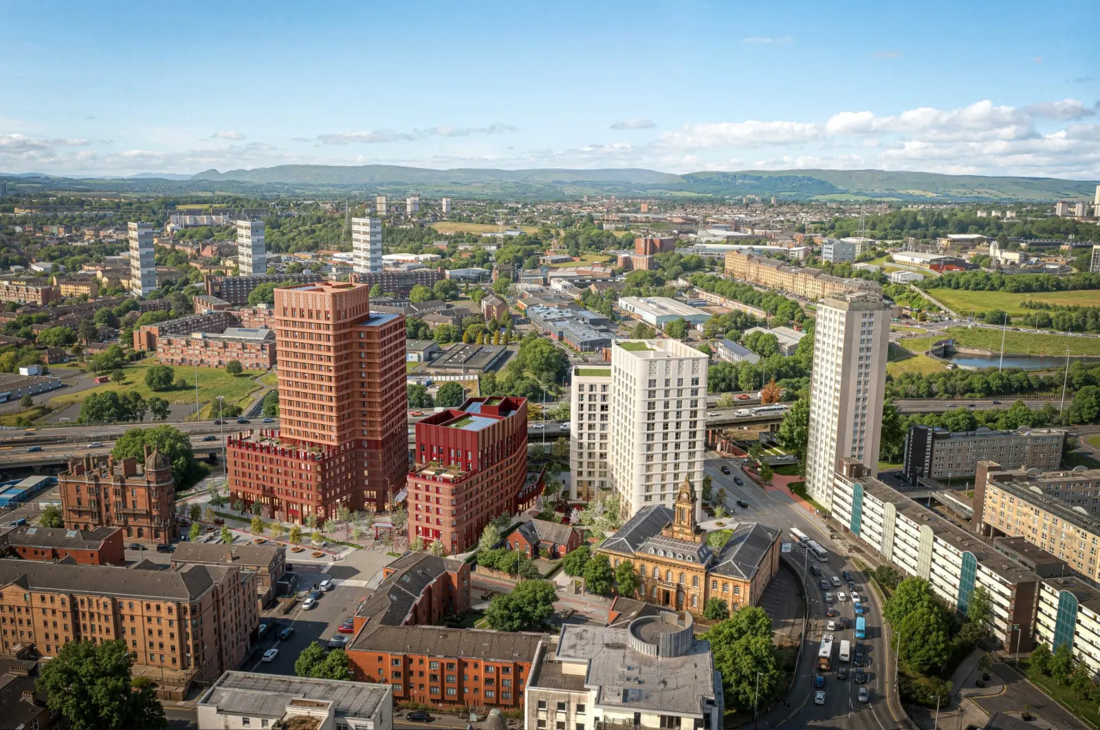 Aerial Chinatown Development