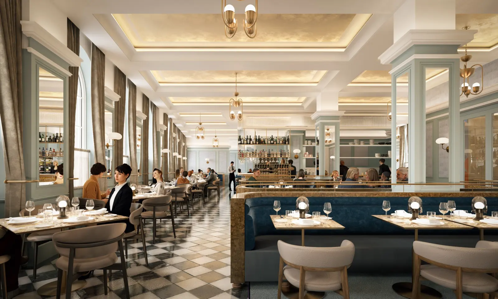 Interior Hotel Restaurant