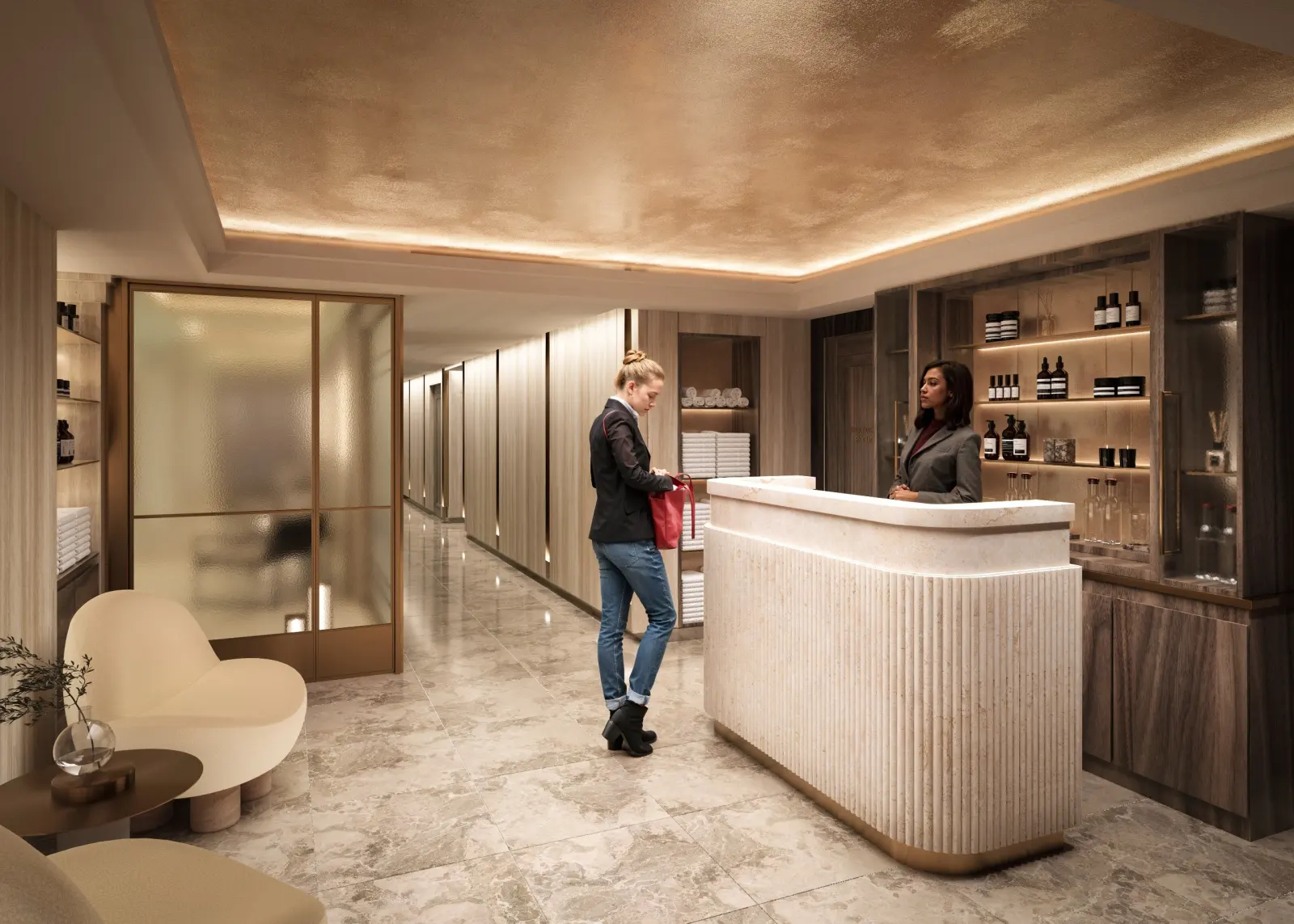 Interior Hotel Reception