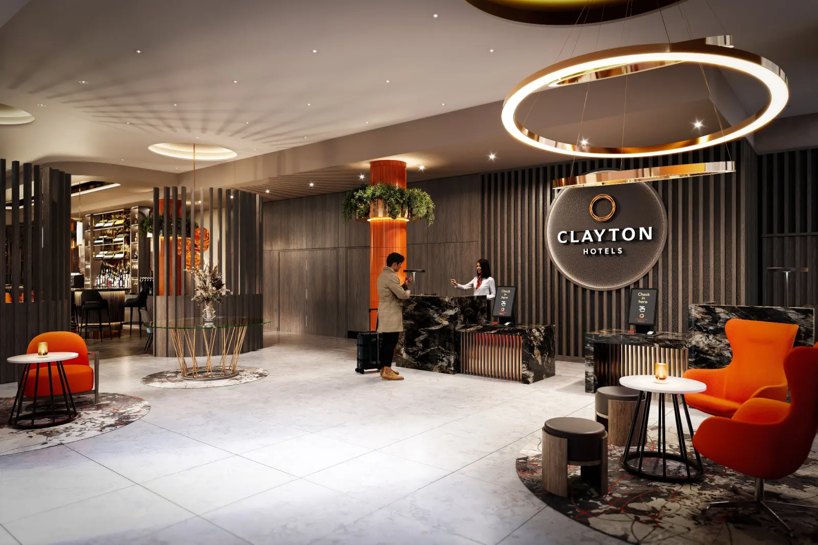 Interior Hotel Reception View