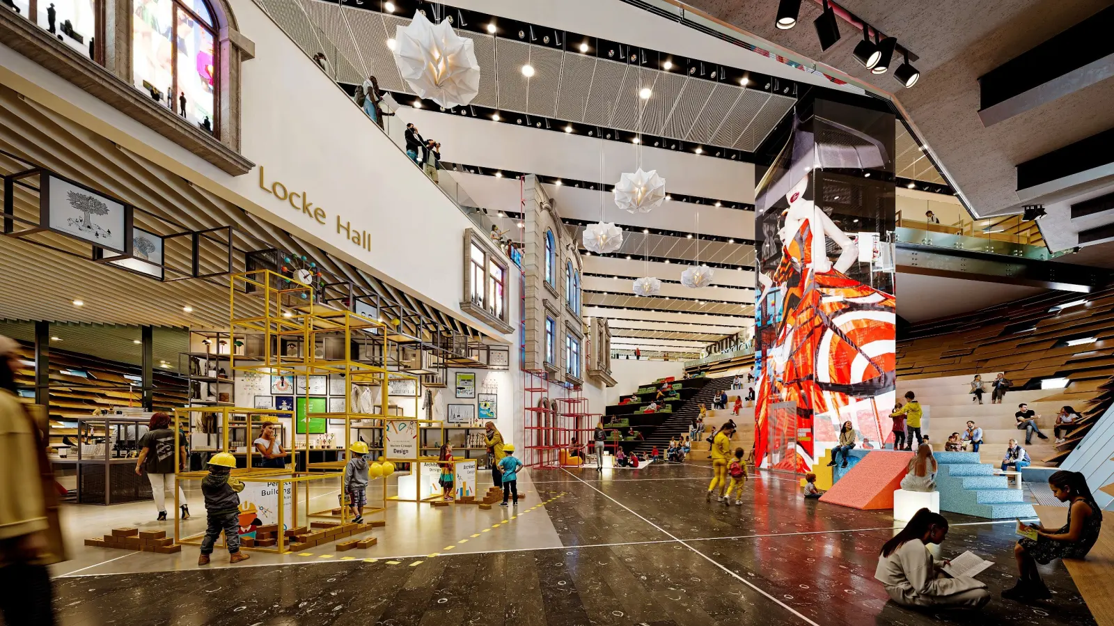 Interior Museum Lobby View
